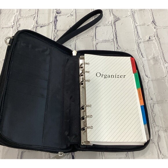 Women’s Black Organizer / Purse with Shoulder Strap. LNWOT - Picture 4 of 4